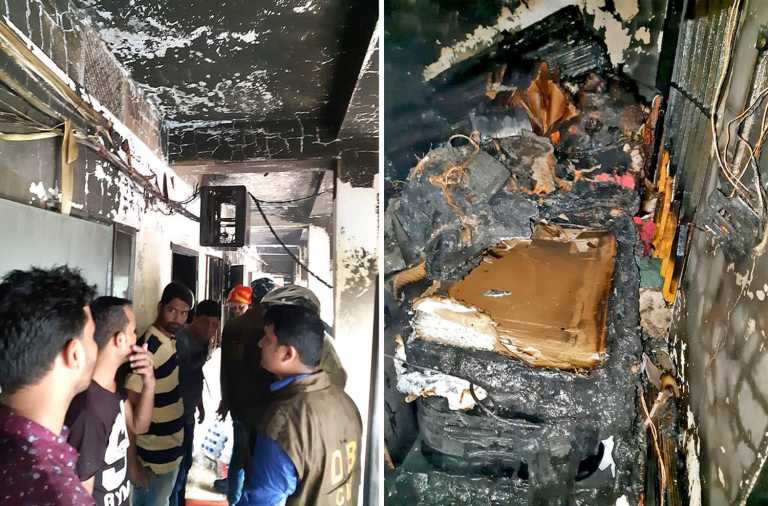 চট্টগ্রামে ডিবি পুলিশ কার্যালয়ে আগুন