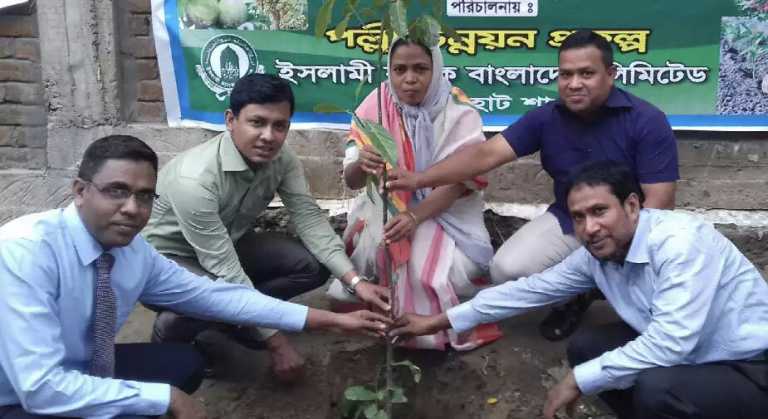 ইসলামী ব্যাংকের উদ্যেগে সাতকানিয়ায়  বৃক্ষরোপন অভিযান।