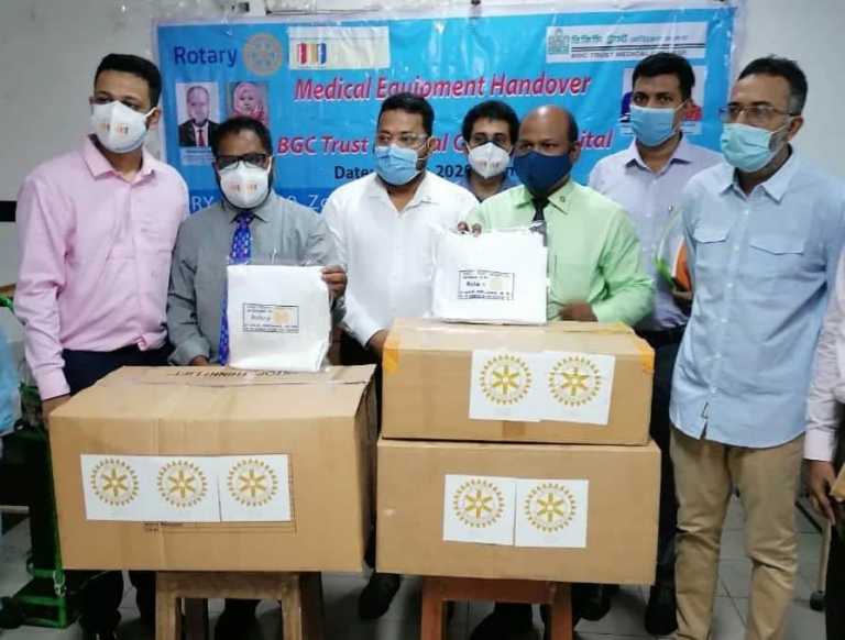 দক্ষিণ চট্টগ্রামে বিজিসি ট্রাস্ট হাসপাতাল পেল রোটারী ক্লাবের  মেডিক্যাল সরঞ্জাম