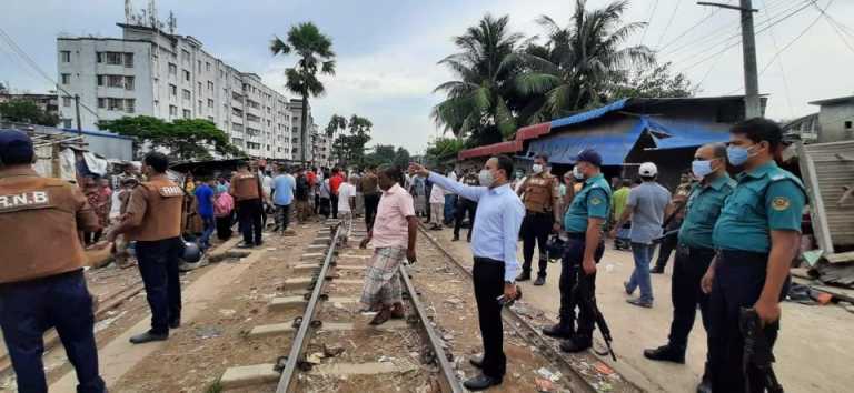 চট্টগ্রামে আমিন জুট মিল এলাকায়  উচ্ছেদ অভিযানে দেড় একর জায়গা উদ্ধার