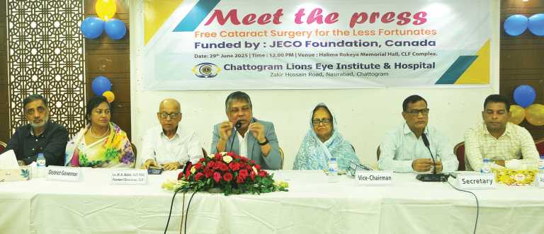 কানাডিয়ান সংস্থা জেকো ফাউন্ডেশনের আর্থিক সহযোগিতায় বিনামূল্যে ছানি অপারেশন
