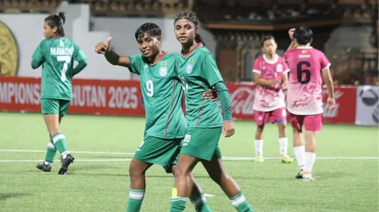 সাফ অনূর্ধ্ব–১৭ নারী চ্যাম্পিয়নশিপে জয় দিয়ে শুরু করেছে বাংলাদেশ